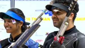 Arjun Babuta and Elavenil Valarivan strike gold in 10m air rifle mixed team at Asian Shooting Championship