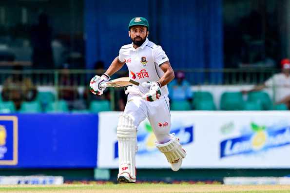 Shadman led Bangladesh with a score of 46 on a rain-affected Day 1